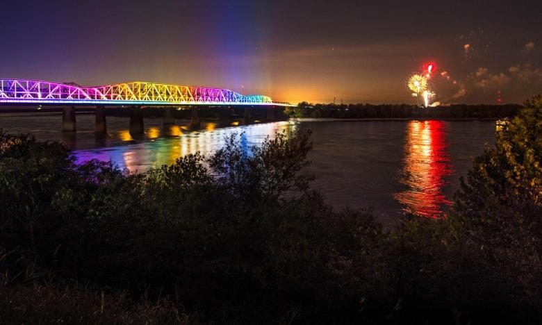 Big River Crossing opened in October 2016, connecting West Memphis to downtown Memphis